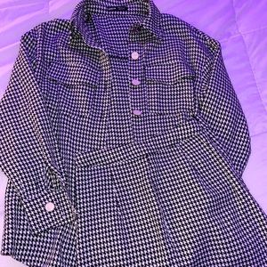 SHEIN Blouse & Mini Skirt Set